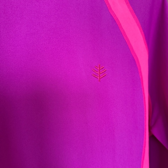 Coolibar Women's XL Purple Long Sleeve Sun Protection Shirt UPF 50+ Swim Summer - Picture 5 of 7